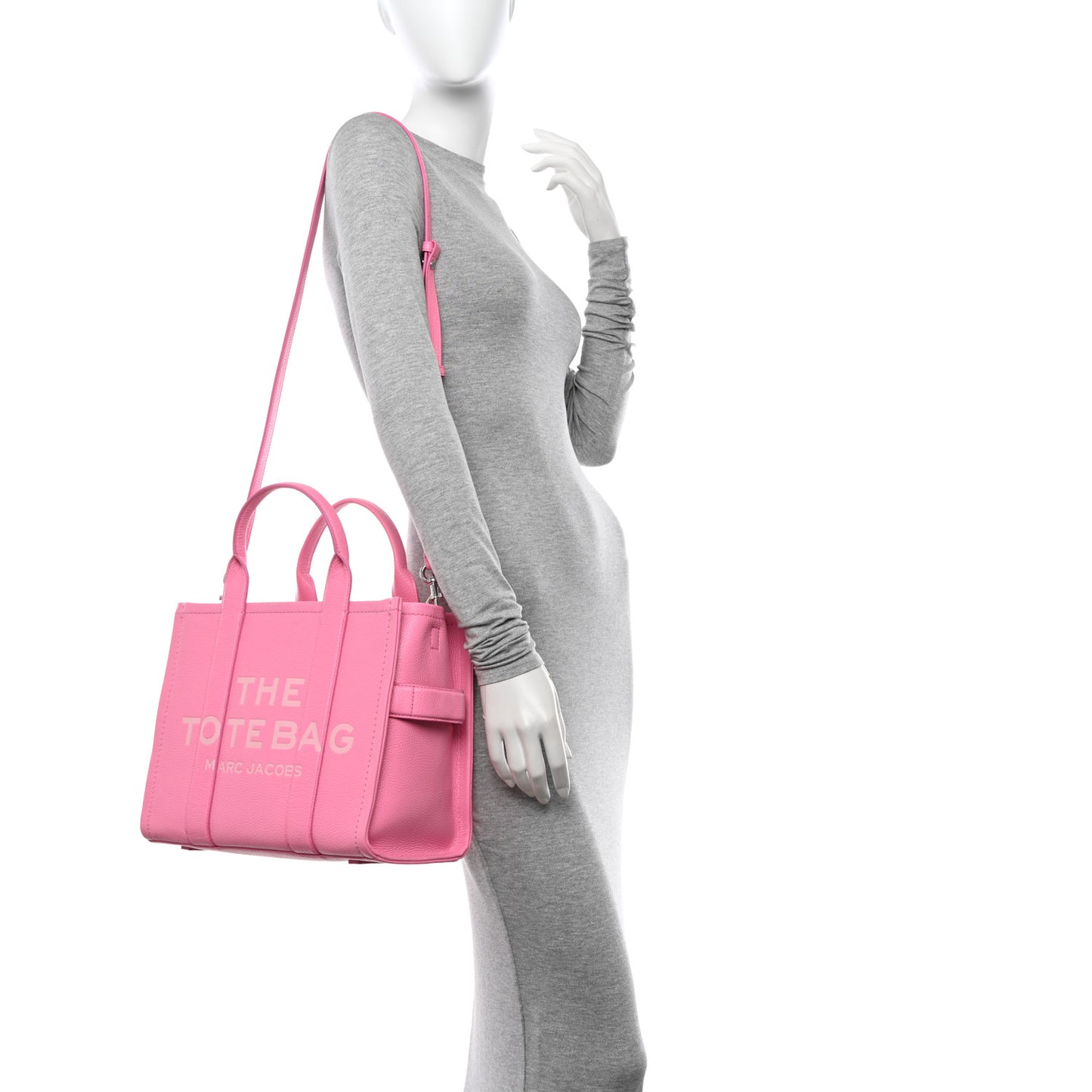 Grained Calfskin Medium The Tote Bag Petal Pink
