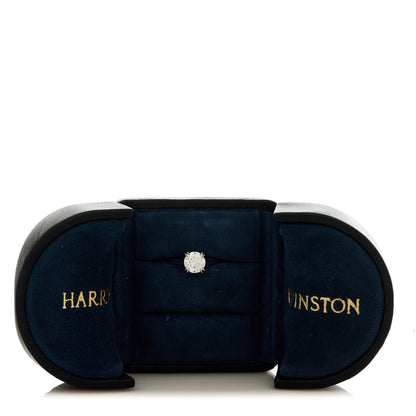 Harry Winston Platinum Diamond 1.39ct Round Brilliant Cut Solitaire Engagement Ring 46 3.75 4 of 8