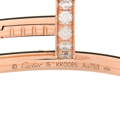 Cartier 18K Pink Gold Diamond Juste Un Clou Bracelet 15 3 of 4