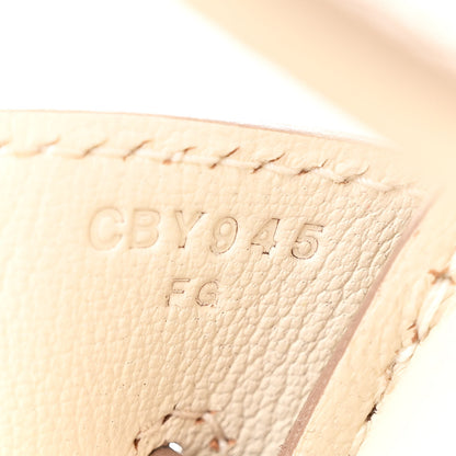 Hermes Taurillon Clemence Birkin 30 Craie 7 of 14