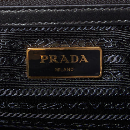 Prada Tessuto Nylon Soft Calf Shopping Tote Black 8 of 8