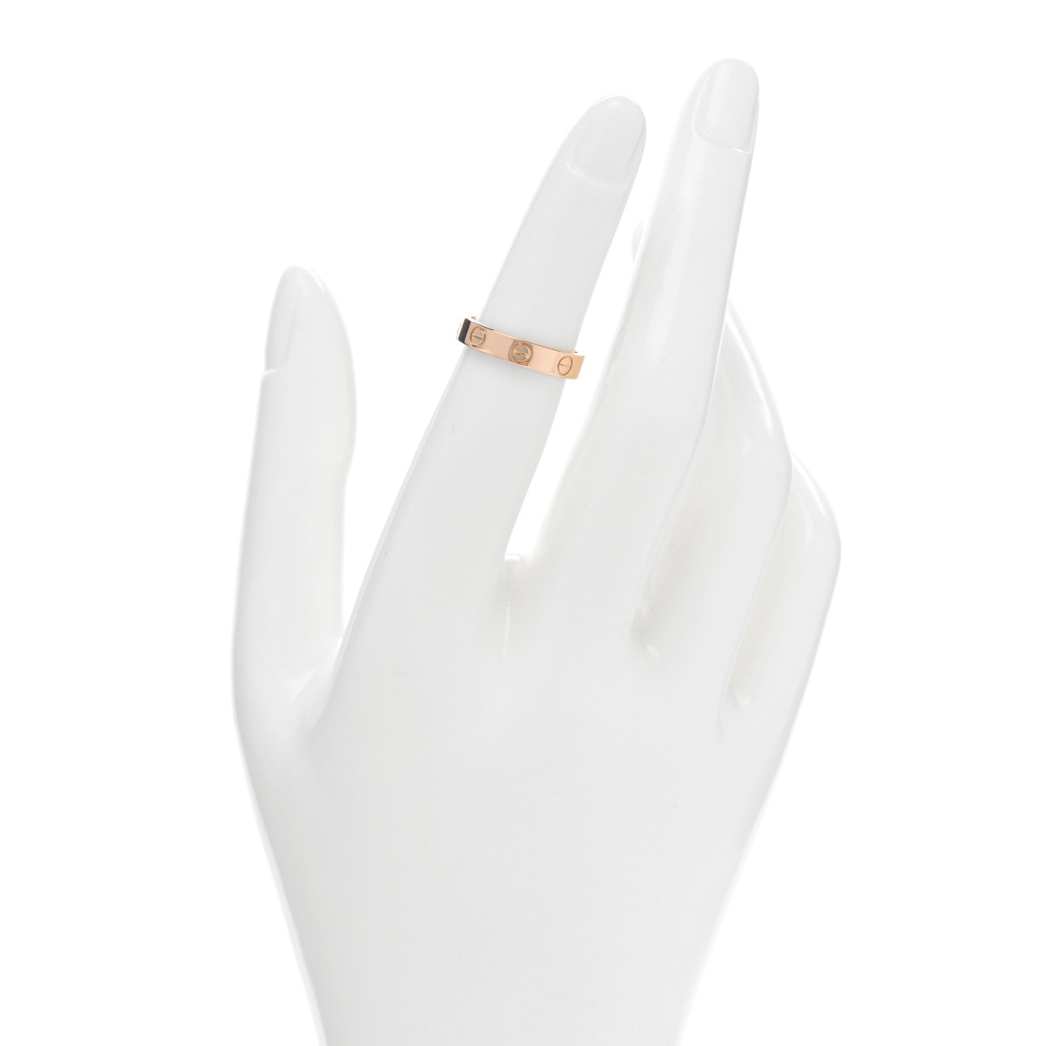 Cartier 18K Pink Gold 3.5mm LOVE Wedding Band Ring 48 4.5 2 of 4