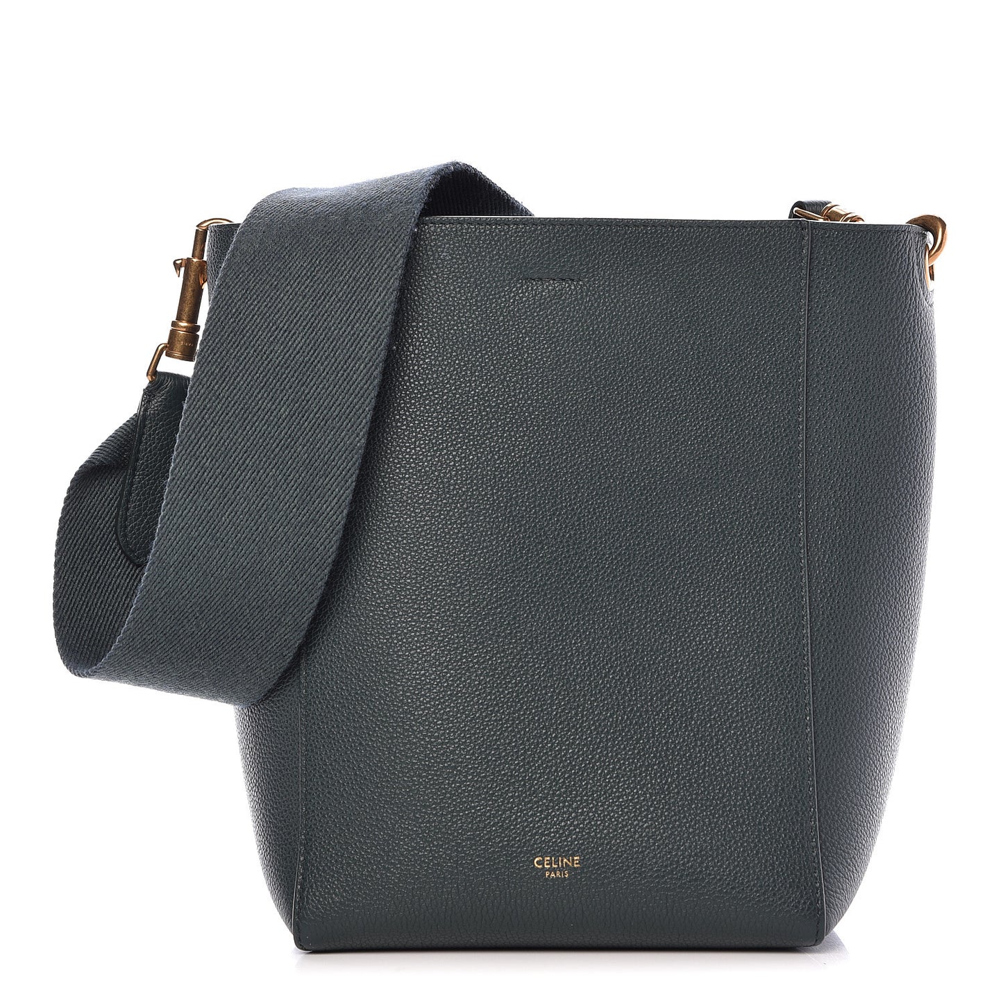 Soft Grained Calfskin Small Sangle Bucket Bag Amazone
