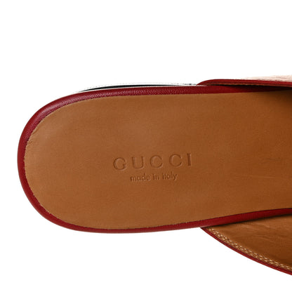 Gucci Malaga Kid Womens Princetown Slippers 39 Hibiscus Red 7 of 9