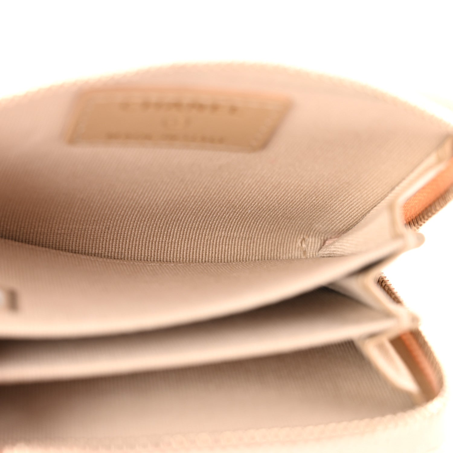 Chanel Metallic Lambskin Quilted Chanel 19 Zip Around Coin Purse Wallet Gold 5 of 13