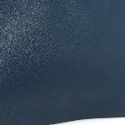 Celine Lambskin Large Trio Crossbody Metallic Blue 10 of 10
