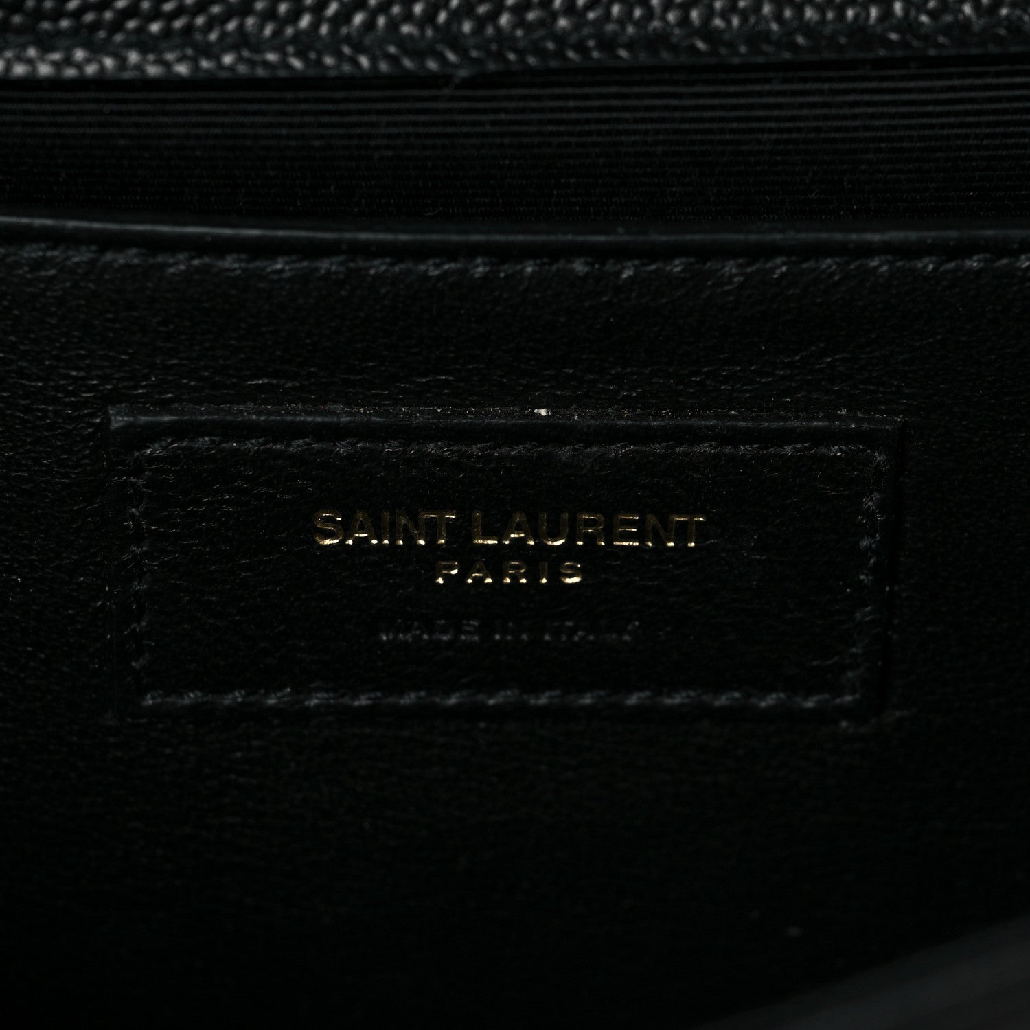 Saint Laurent Grain De Poudre Classic Monogram Tassel Clutch Black 4 of 5