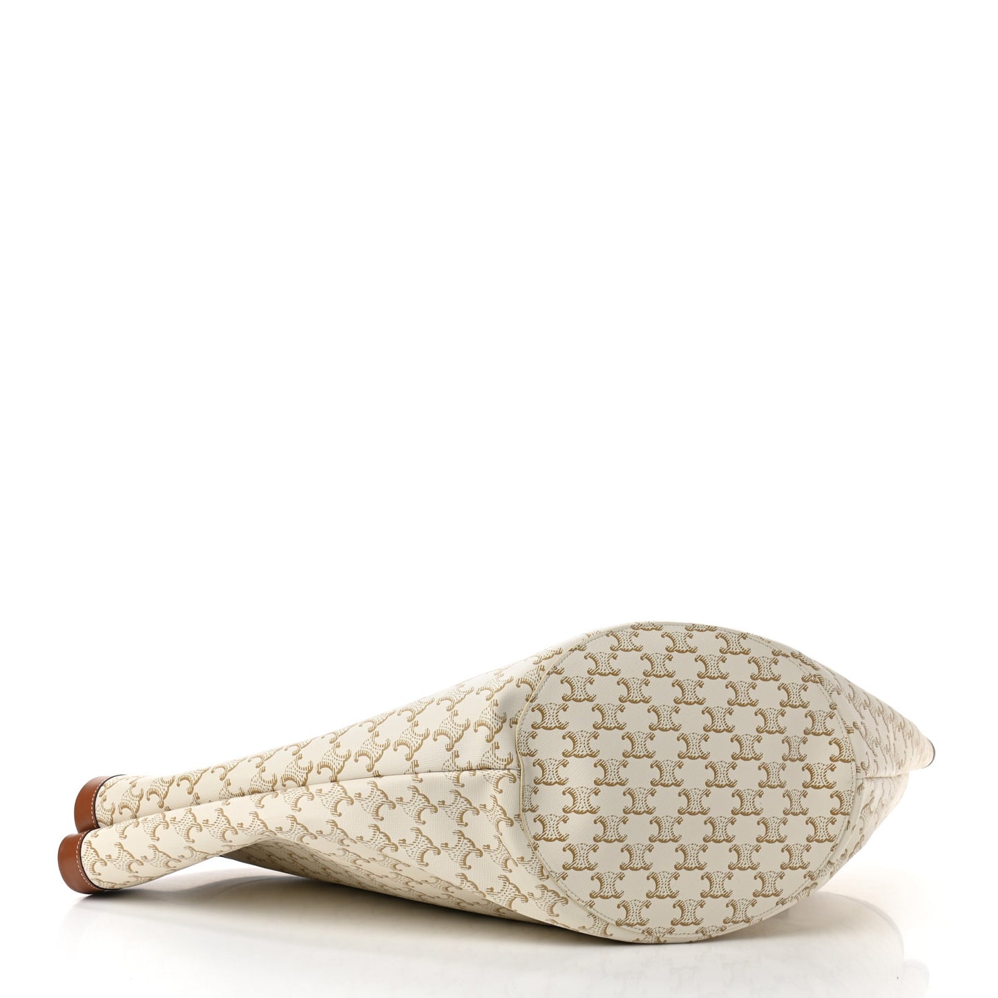 Calfskin Canvas Triomphe Large Couffin White