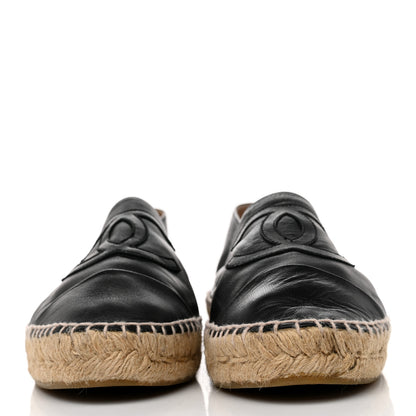 Chanel Lambskin CC Espadrilles 41 Black 2 of 9