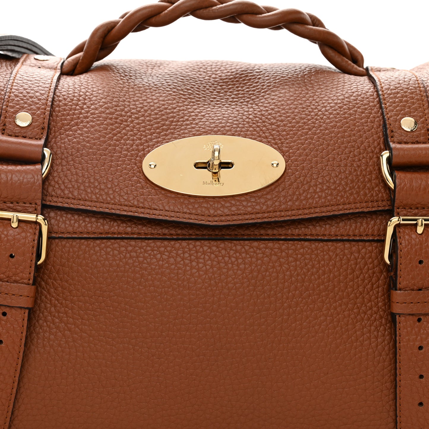 Heavy Grain Oversized Alexa Chestnut