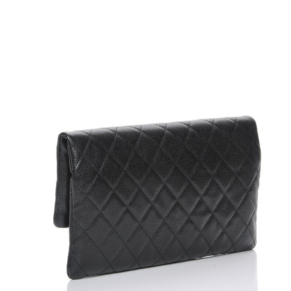 Chanel Caviar Quilted CC Beauty Clutch Black 3 of 8
