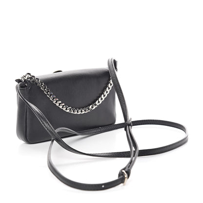 Fendi Shiny Nappa Rabbit Fur Crystal Flowerland Micro Buggie Baguette Black Mojito Multicolor 3 of 13