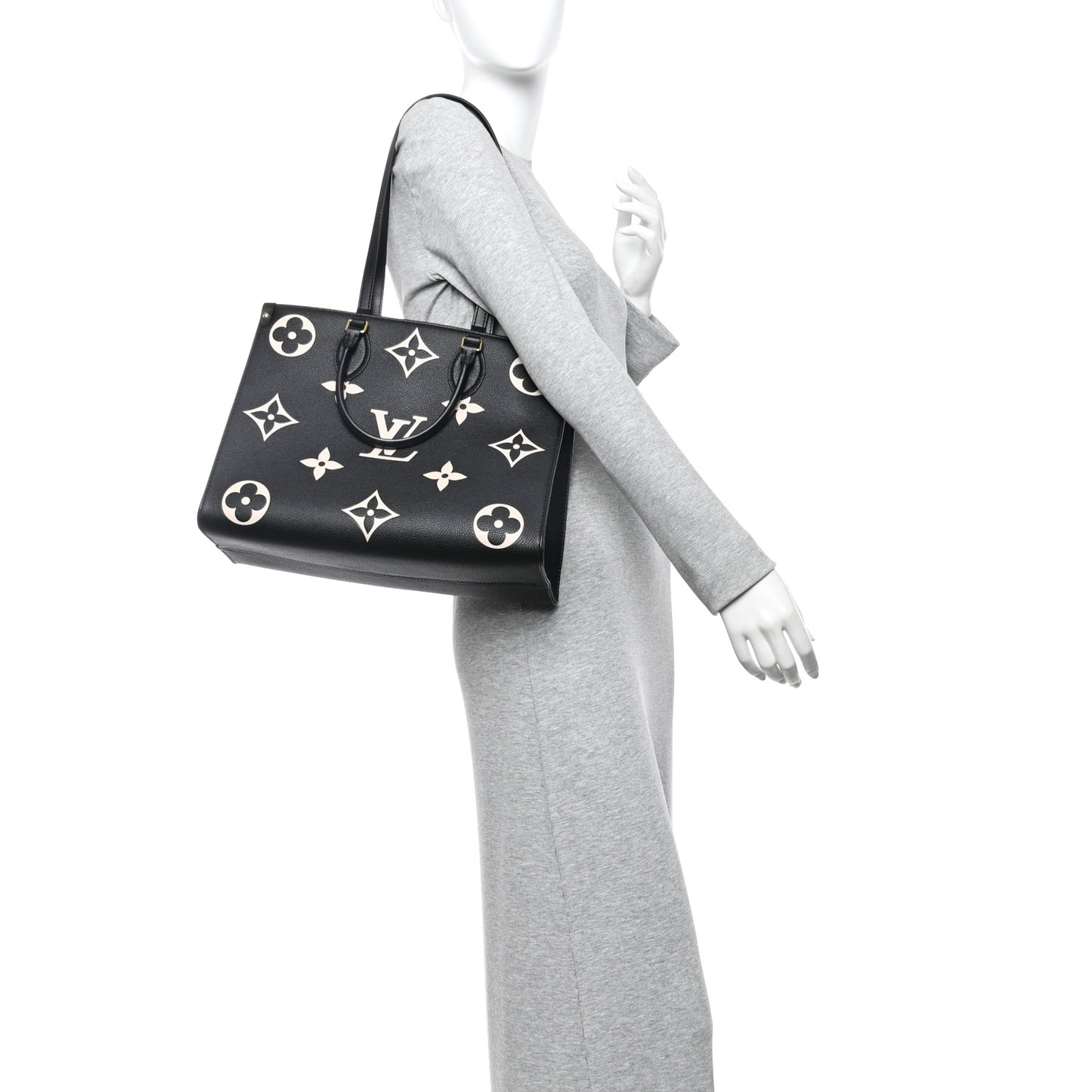 Empreinte Monogram Giant Onthego MM Black Beige