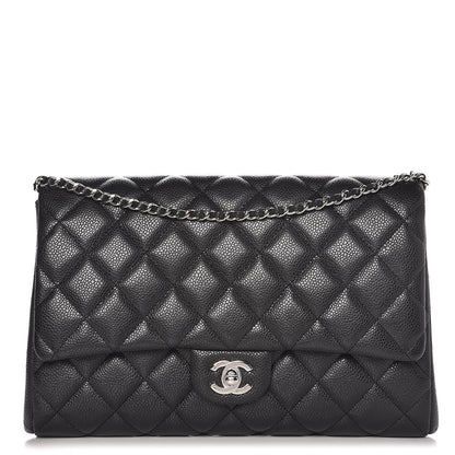 Chanel Caviar Quilted Clutch With Chain Flap Black 1 of 9