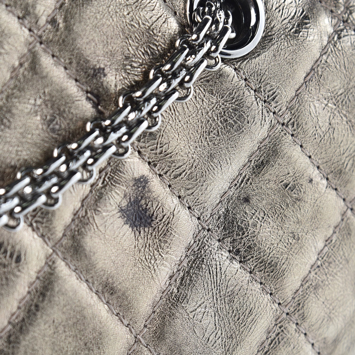 Chanel Metallic Aged Calfskin Quilted 2.55 Reissue 227 Flap Gold 17 of 17