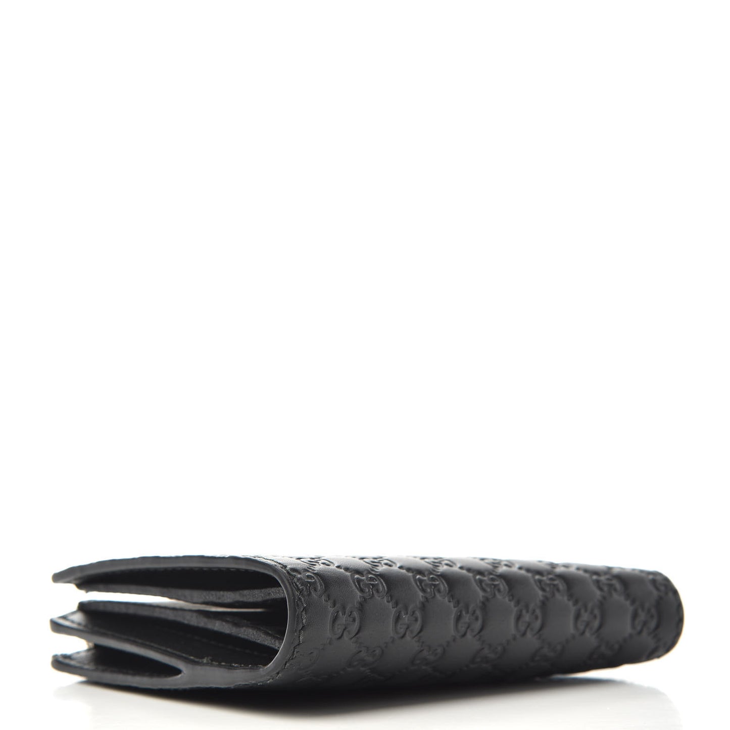 Microguccissima Snap Bi-Fold Wallet Black