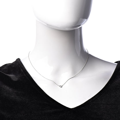 Tiffany Platinum Diamond .16ct Elsa Peretti Diamonds by the Yard Pendant Necklace 2 of 7
