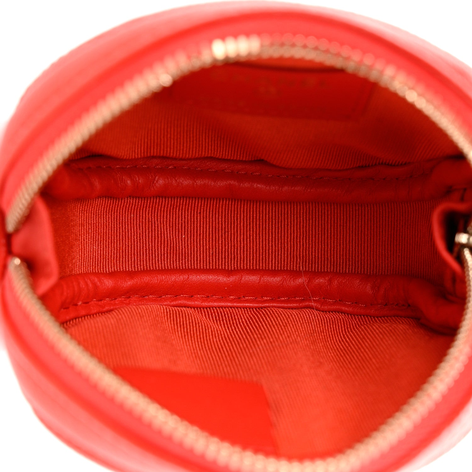 Chanel Caviar Quilted Zip Around Classic Coin Purse Red 5 of 8
