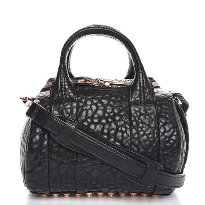 Alexander Wang Pebbled Lambskin Mini Rockie Black Rose Gold Hardware 1 of 6