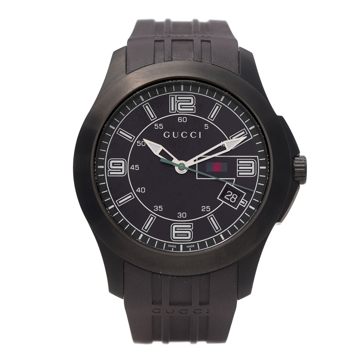 Gucci PVD Stainless Steel Rubber 44mm G-Timeless Quartz Watch Black 1 of 5
