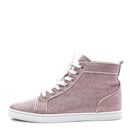 Christian Louboutin Glitter Womens Bip Bip Orlato Flat Sneakers 37 Poudre 1 of 9
