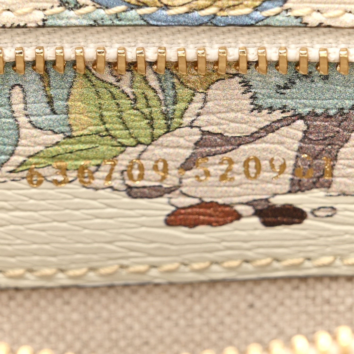 Gucci New Shangai Calfskin Tiger Savanah Small Jackie 1961 Hobo Chalky White Multicolor 7 of 10