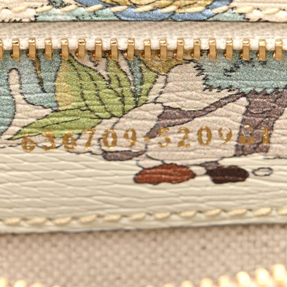 Gucci New Shangai Calfskin Tiger Savanah Small Jackie 1961 Hobo Chalky White Multicolor 7 of 10