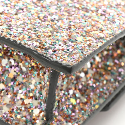 Jimmy Choo Coarse Glitter Mini Paris Crossbody Mochi 12 of 12