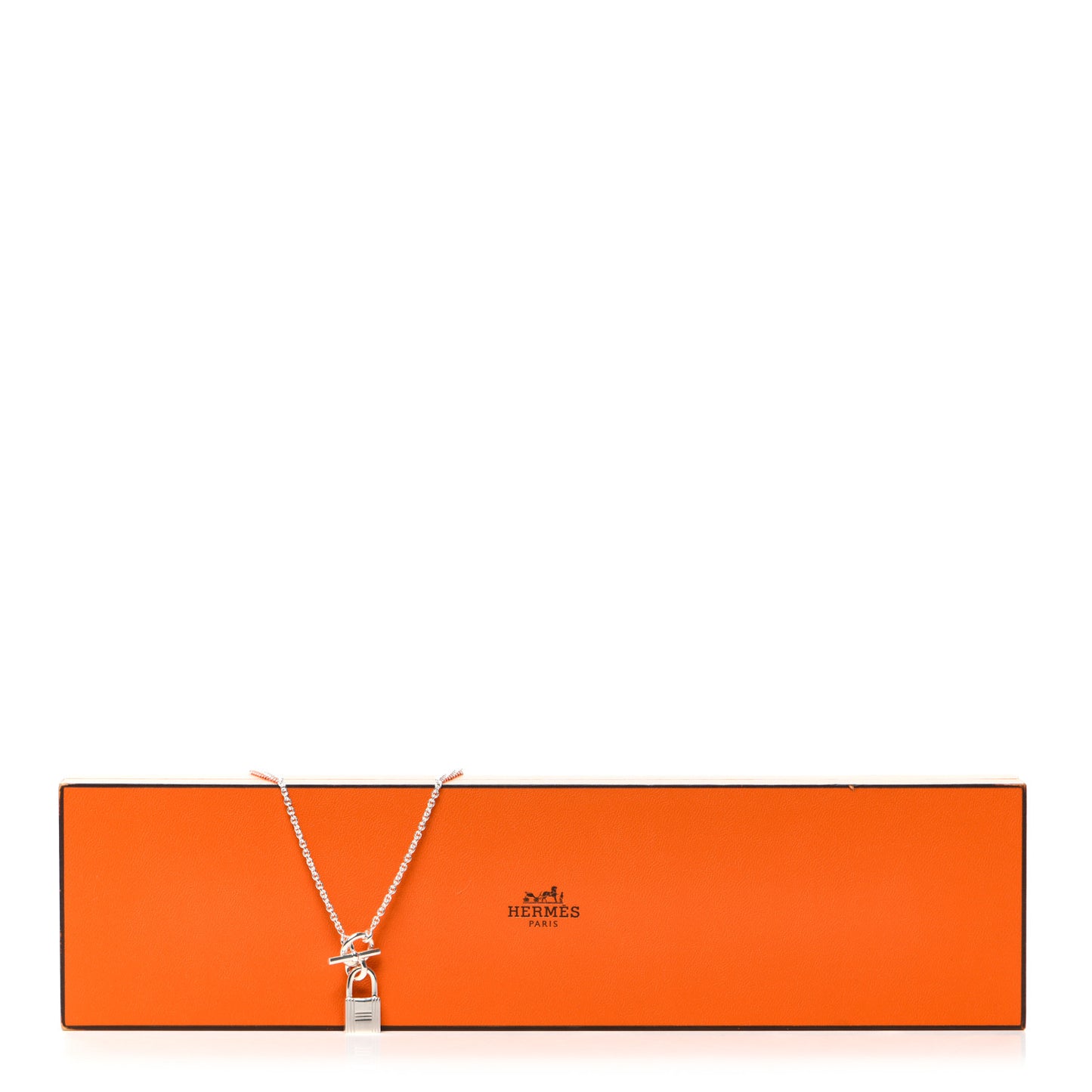 Sterling Silver Cadenas Kelly Lock Pendant Necklace