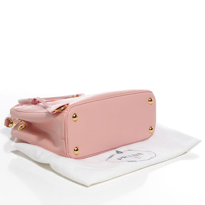 Prada Saffiano Lux Mini Double Zip Tote Orchidea 6 of 12