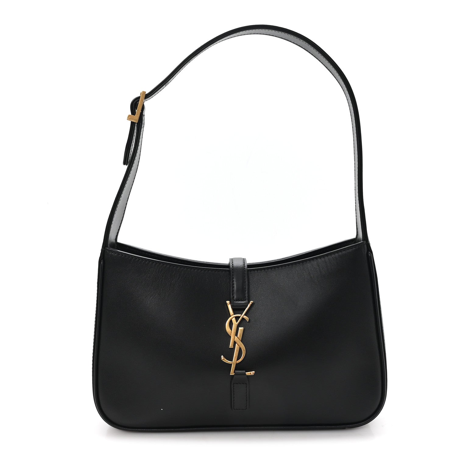 Saint Laurent Smooth Calfskin Le 5 A 7 Hobo Black 1 of 10