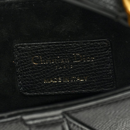 Christian Dior Grained Calfskin Mini Saddle Bag Black 6 of 11