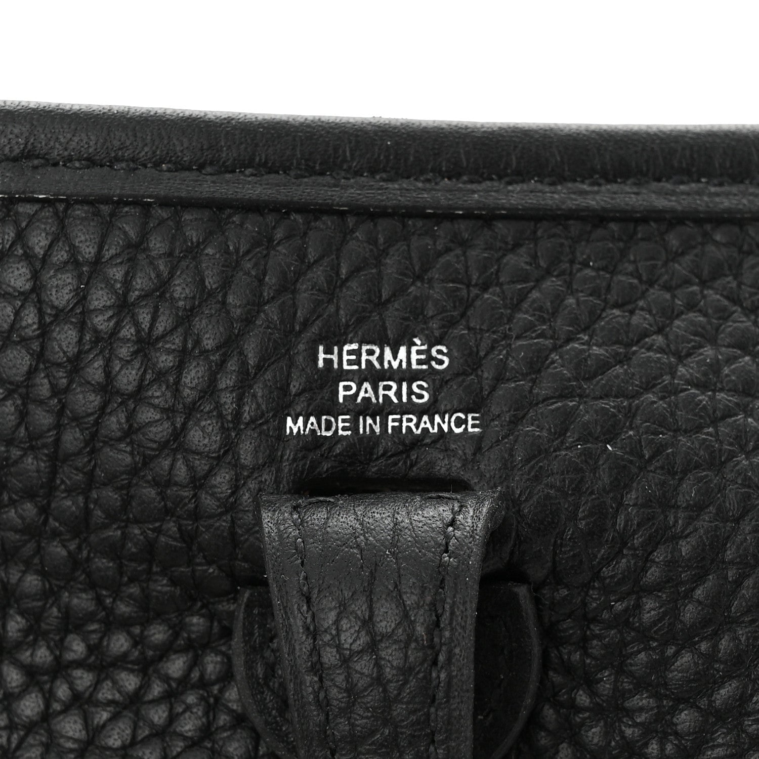 Hermes Taurillon Clemence Evelyne TPM Black 6 of 10