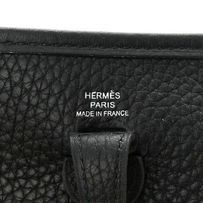 Hermes Taurillon Clemence Evelyne TPM Black 6 of 10