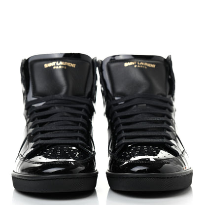 Saint Laurent Patent Court Classic SL/10H High Top Sneakers 43 Black 2 of 9