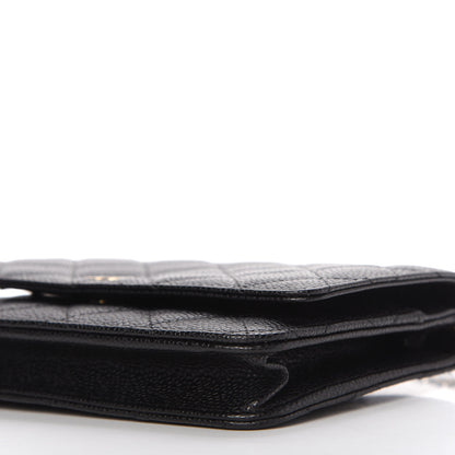 Chanel Caviar Quilted Wallet On Chain WOC Black 7 of 12