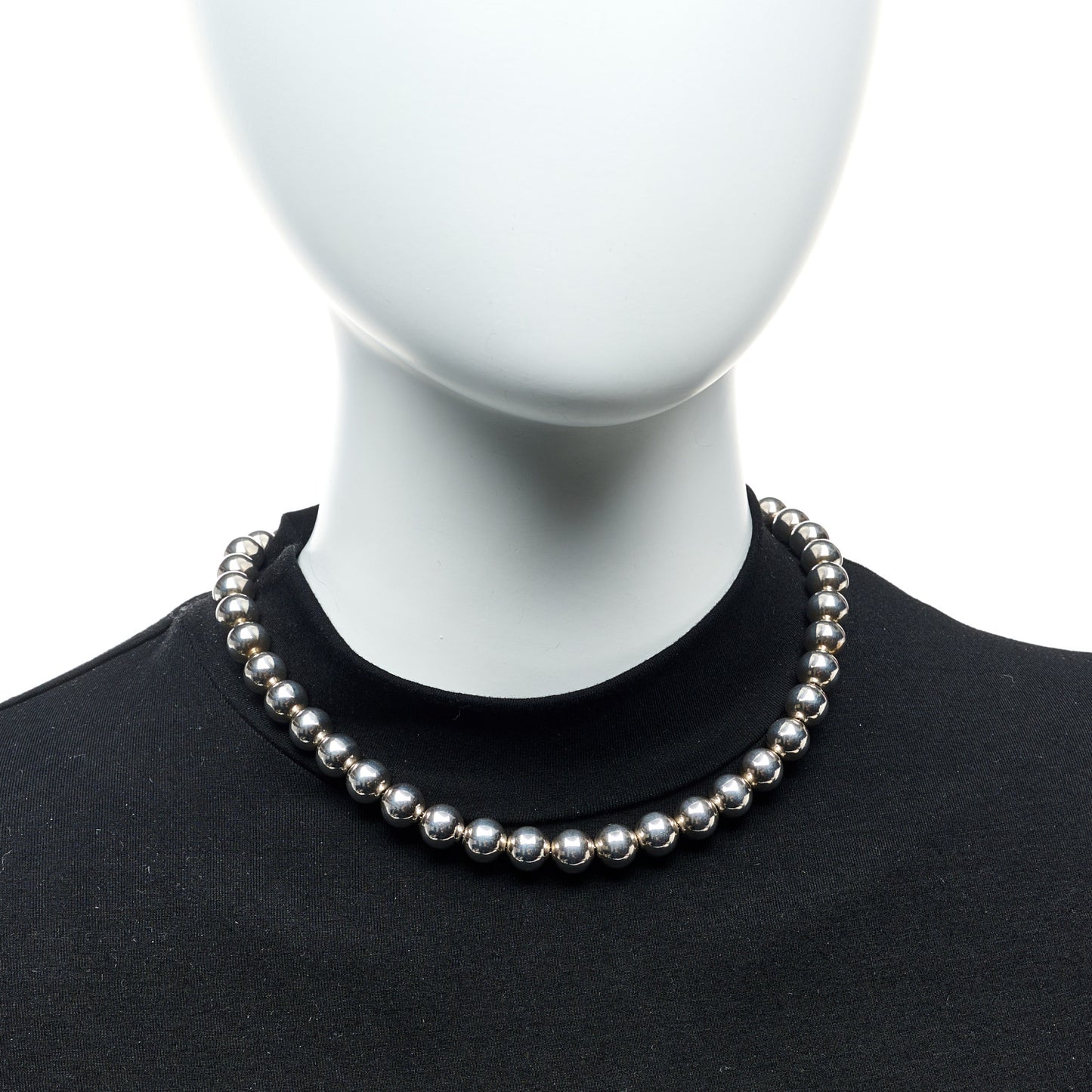 Sterling Silver 10mm Hardwear Ball Necklace
