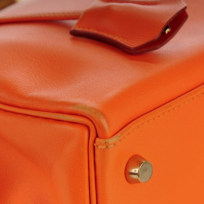 Hermes Veau Gulliver Kelly Retourne 35 Orange 25 of 31