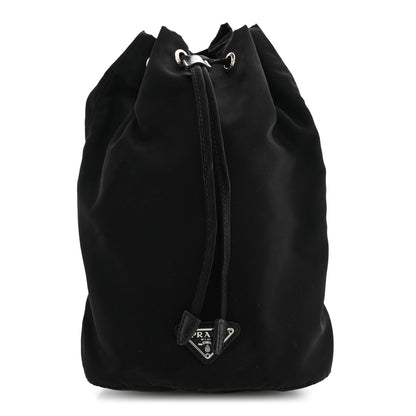 Prada Nylon Vela Drawstring Pouch Black 1 of 7