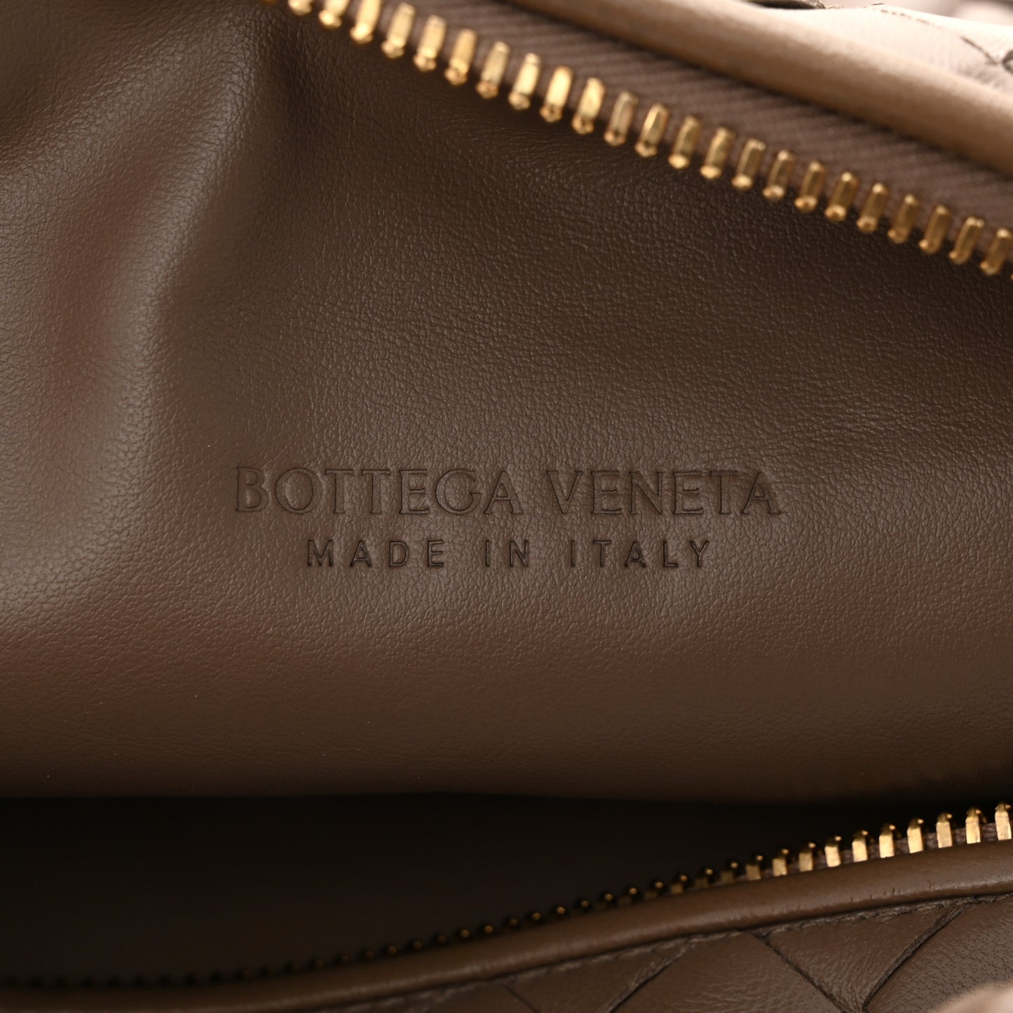 Nappa Intrecciato Teen Jodie Hobo Dark Taupe