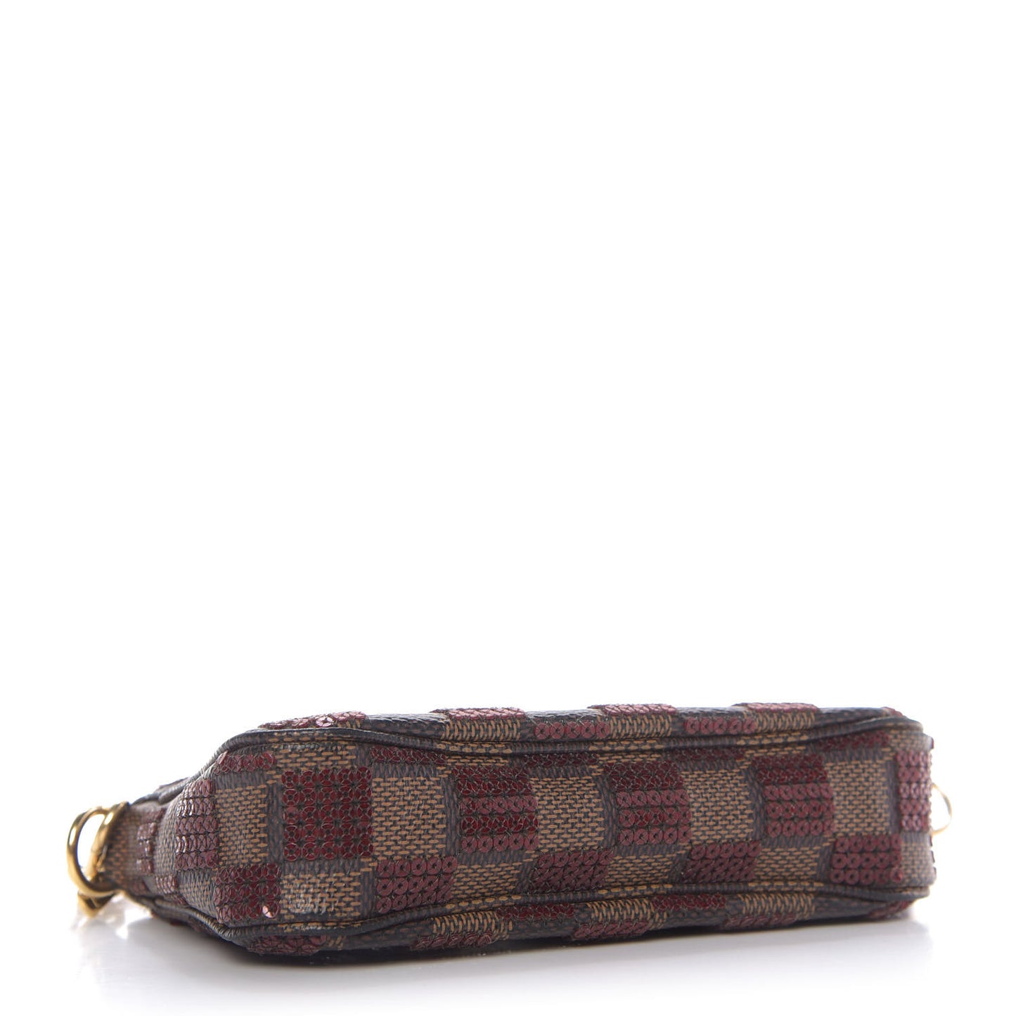 Damier Paillettes Mini Pochette Accessories Red
