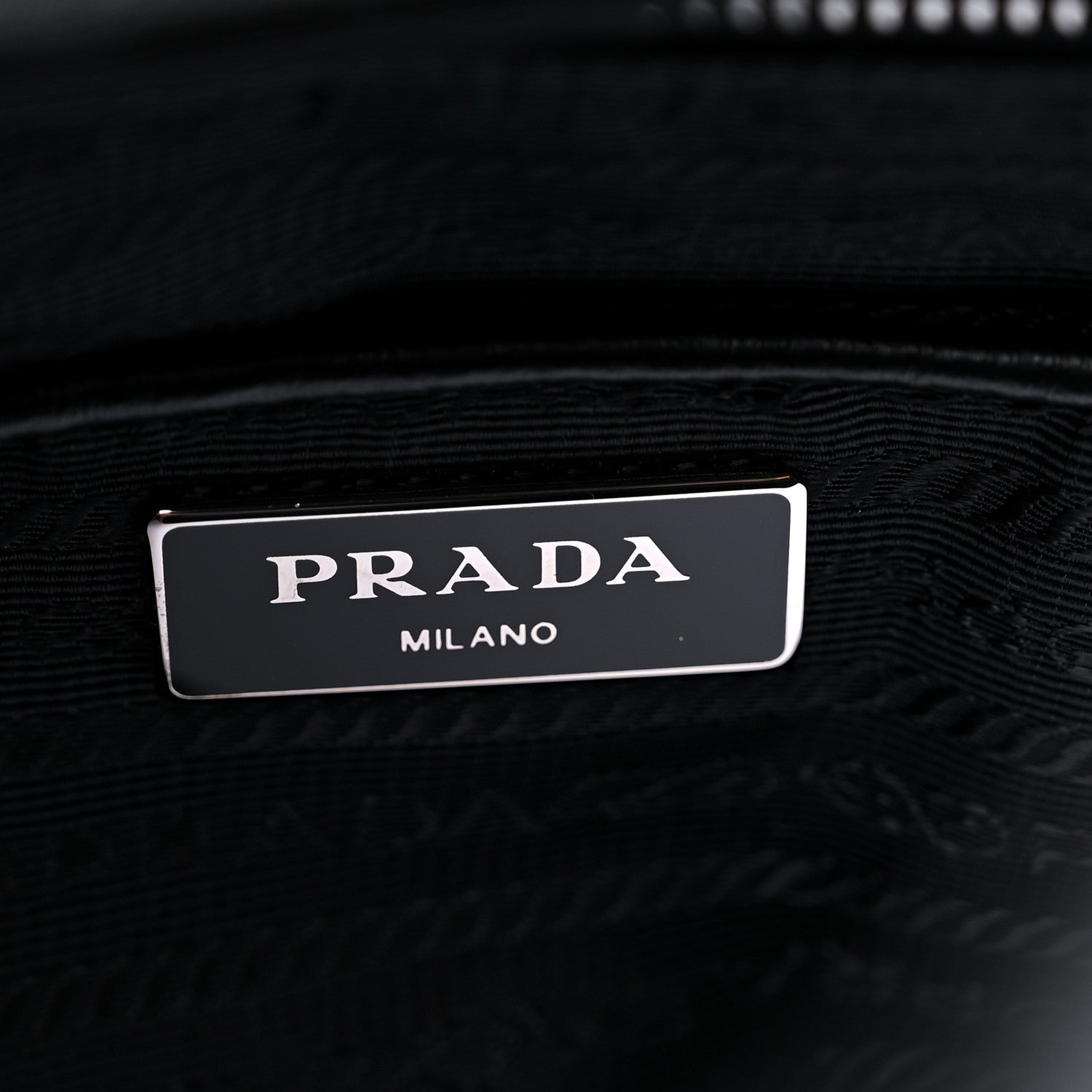 Prada Tessuto Nylon Saffiano Small Backpack Black 6 of 9