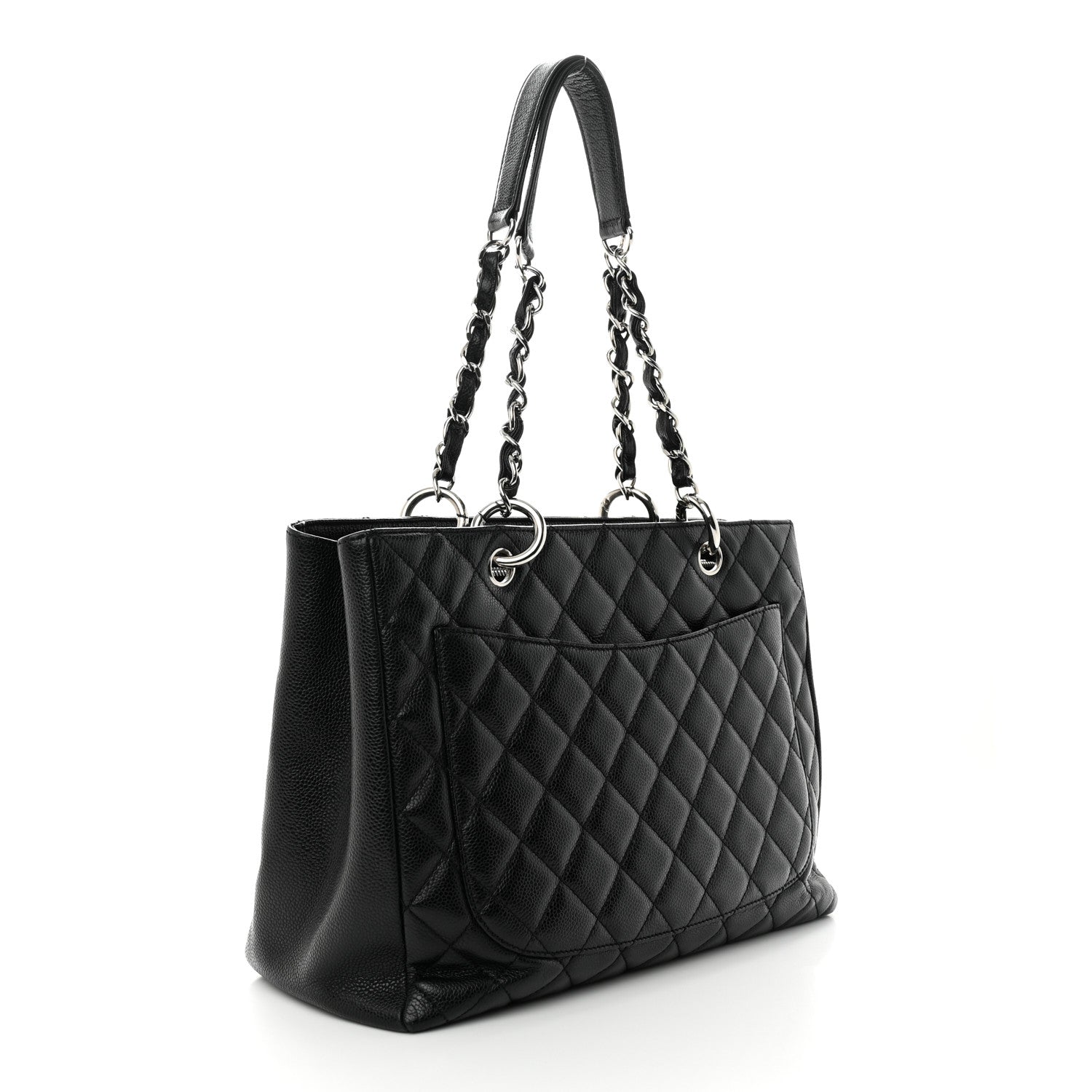 Chanel Caviar Quilted Grand Shopping Tote GST Black 3 of 13