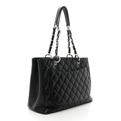 Chanel Caviar Quilted Grand Shopping Tote GST Black 3 of 13