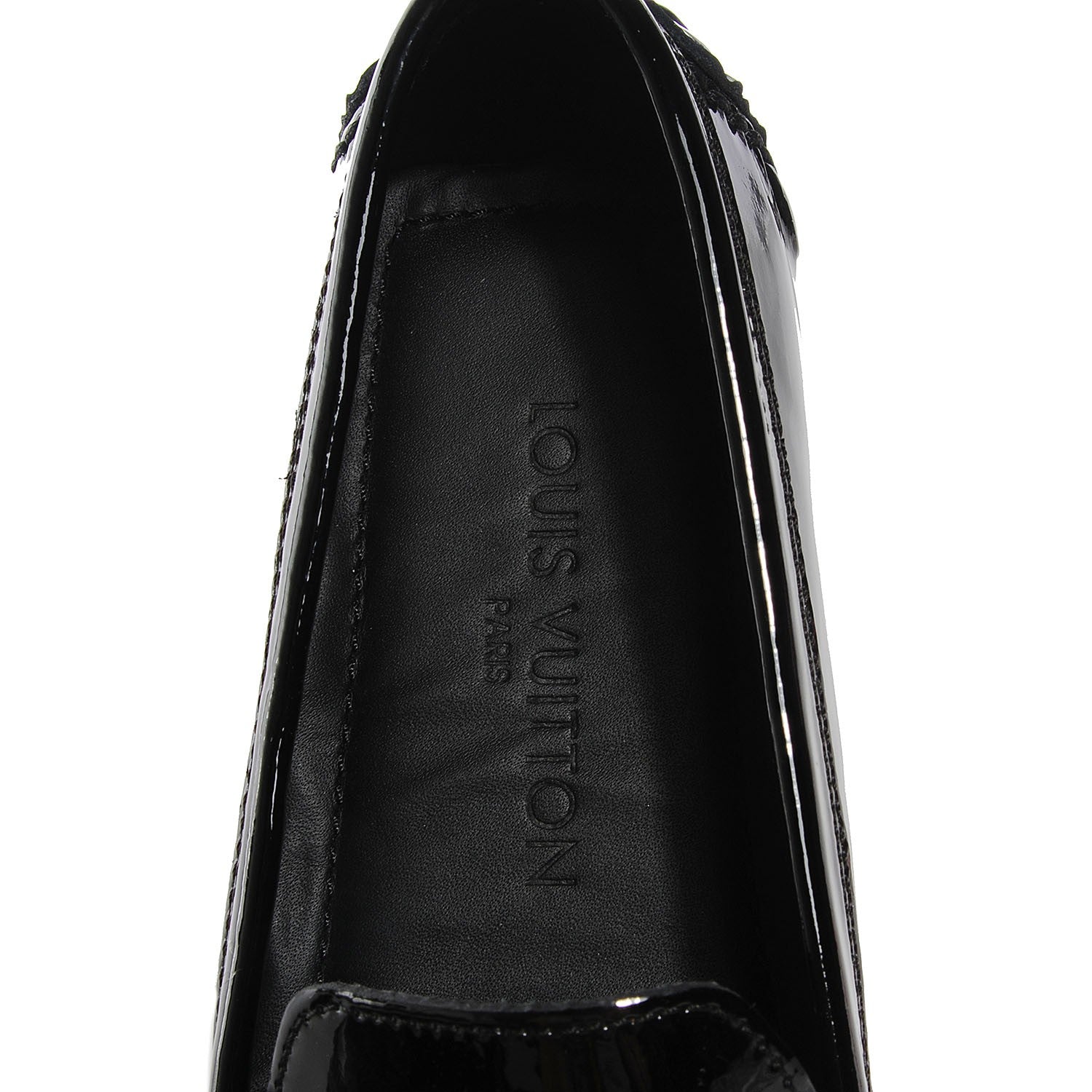 Louis Vuitton Patent Lombok Mocassin Loafers 37 Black 7 of 7