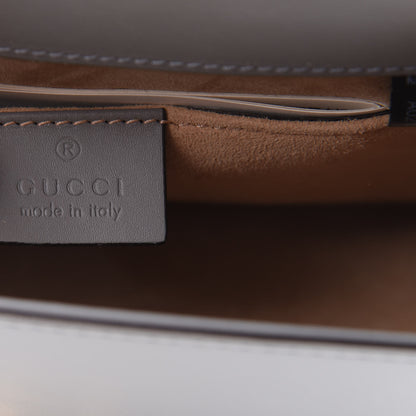Gucci Calfskin Mini Sylvie Chain Shoulder Bag Deep Grey 6 of 10
