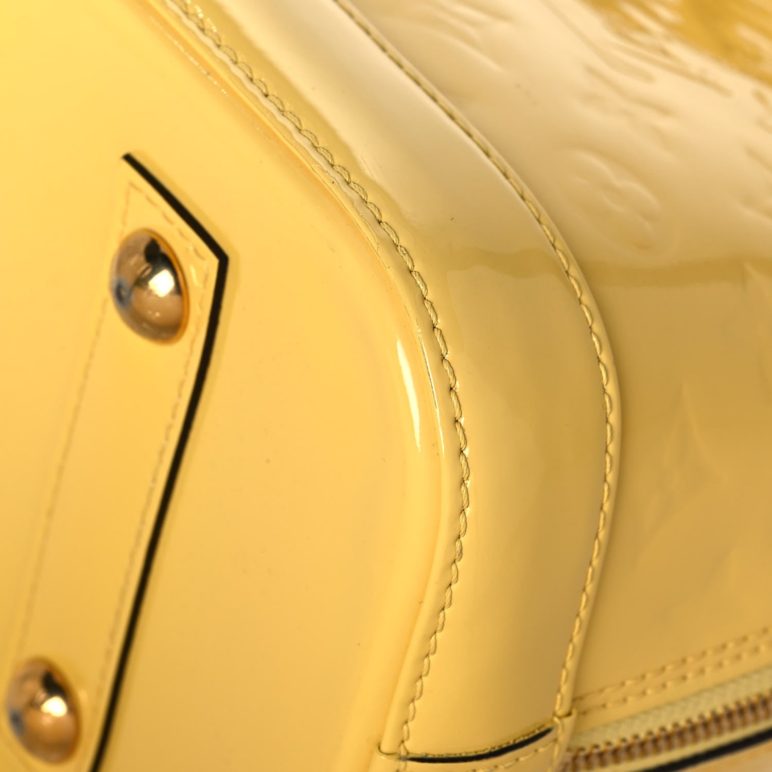Louis Vuitton Vernis Alma MM Citrine 8 of 14