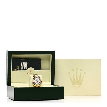 Rolex 18K Yellow Gold 36mm Oyster Perpetual Day-Date President Watch White Roman 118238 5 of 5