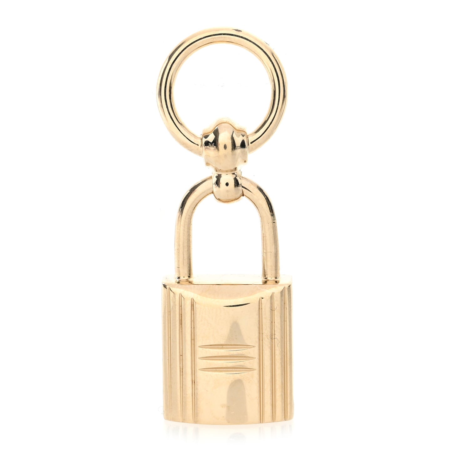 Permabrass Mini Loop Charms Cadenas Scarf Ring Gold