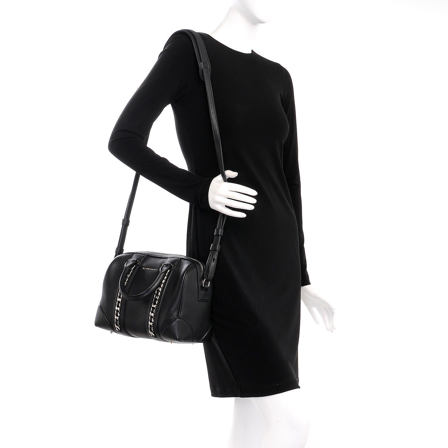 Givenchy Sugar Goatskin Mini Chain Animation Lucrezia Black 2 of 11